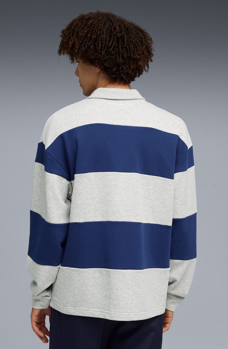 PUMA Lifestyle Crew Oversize Cotton Blend Polo, Alternate, color, Blue Jewel