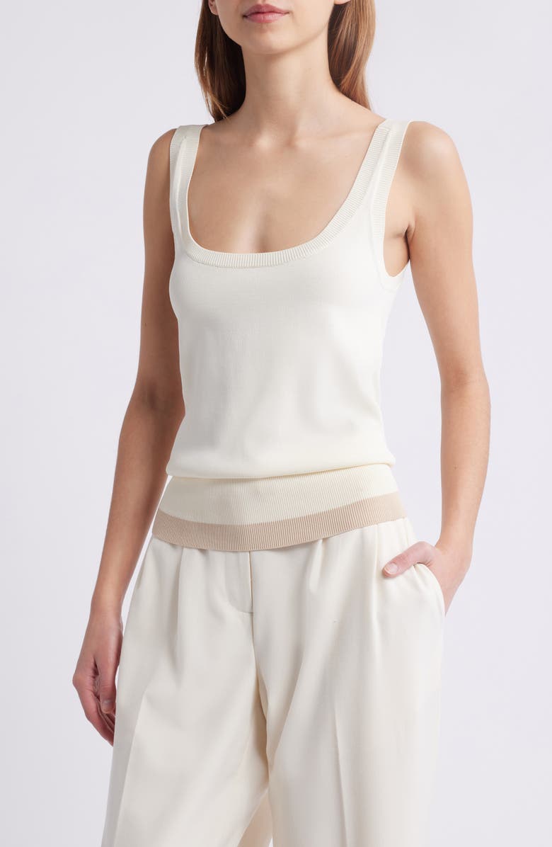 Solid & Striped The Nessa Sweater Tank, Main, color, Brule