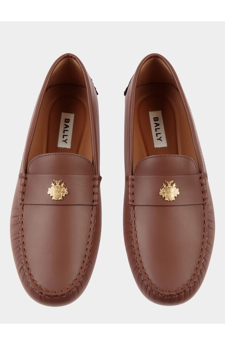 Bally Kerbs Driver In Leather, Alternate, color, Brown