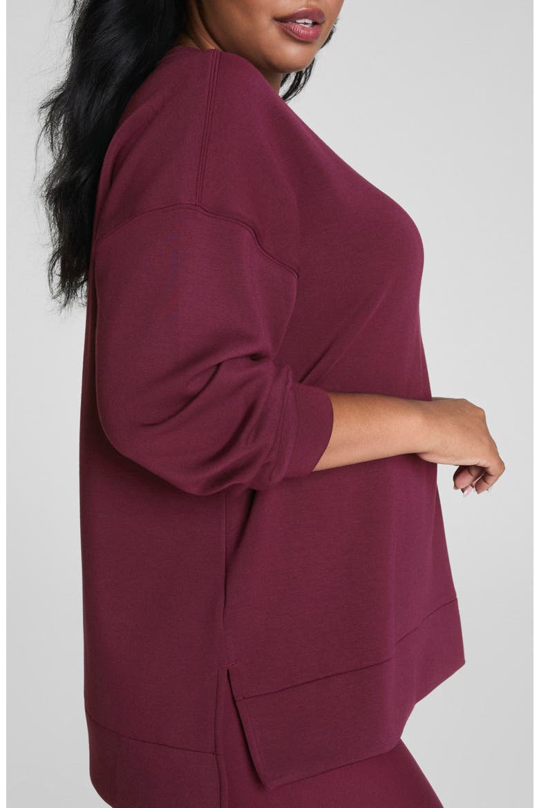 AirEssentials Crewneck Sweatshirt, Alternate, color, PLUM BERRY