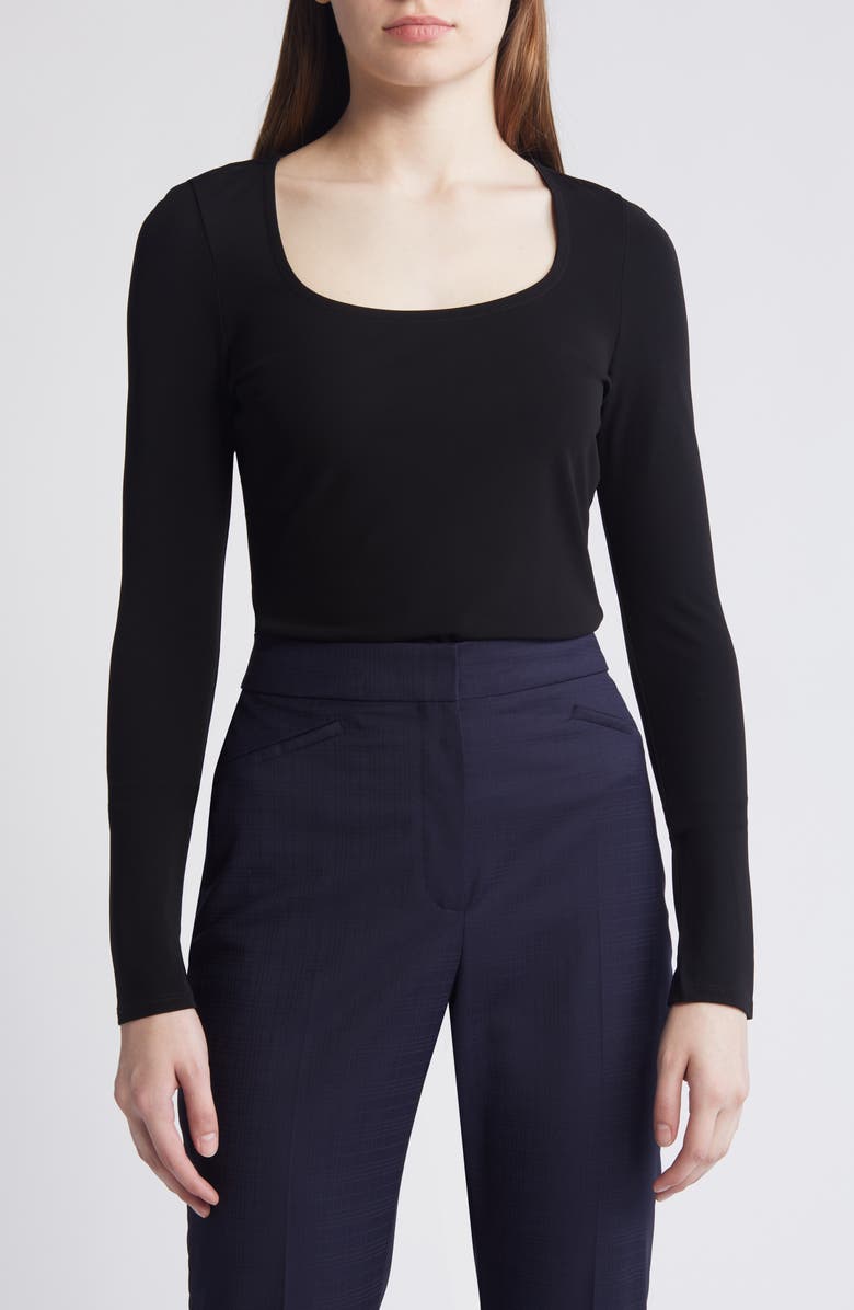 BOSS Etacha Scoop Neck Top, Main, color, 