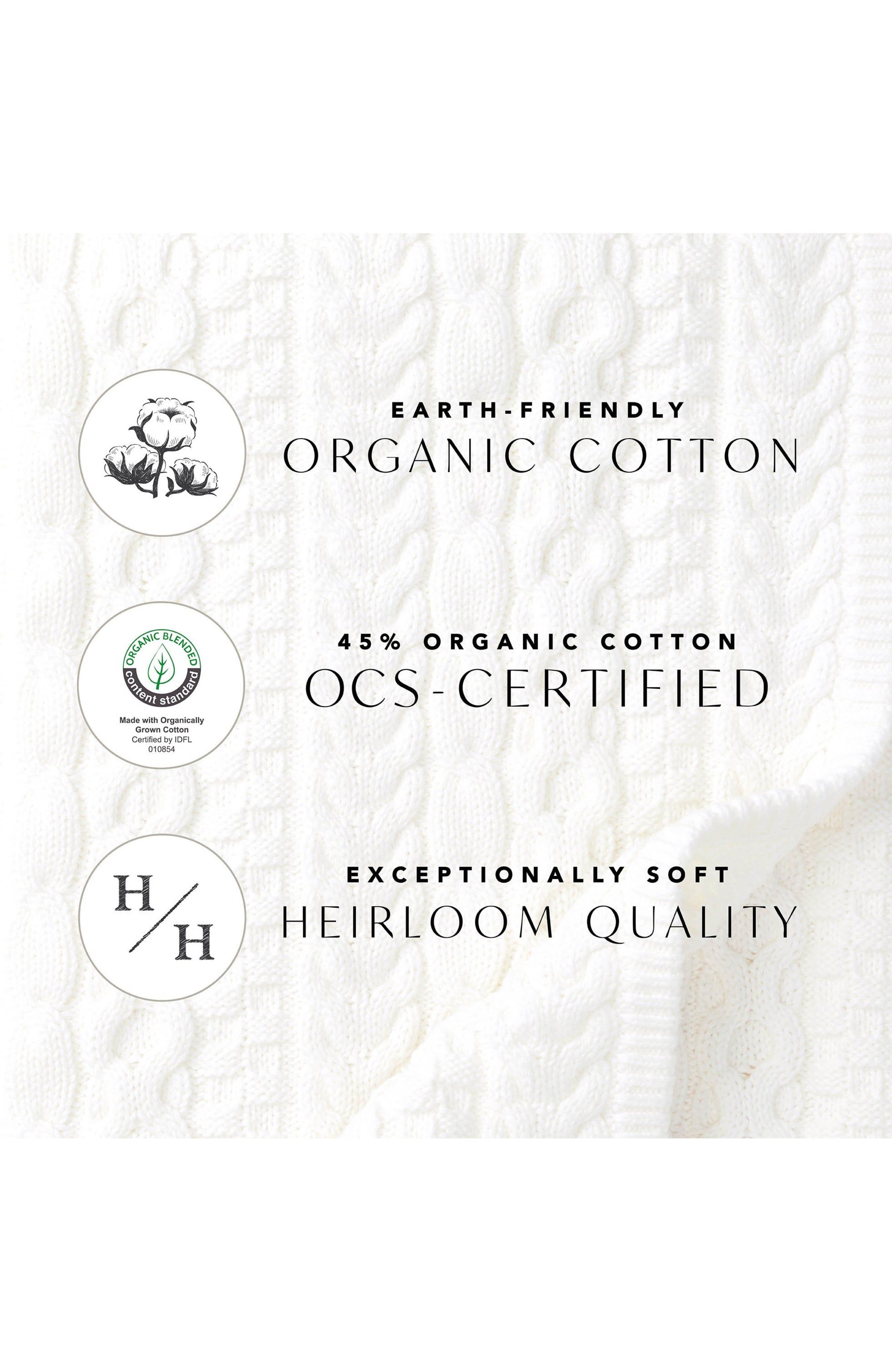 Hope & Henry Baby Linen Bow Soft Shoe, Infant, Alternate, color, Soft White Linen Bow