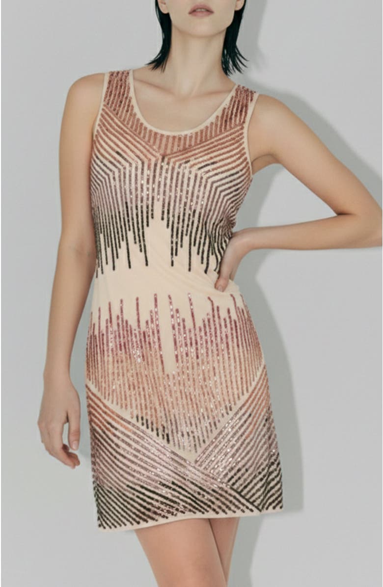 AS by DF Starlet Shift Dress, Main, color, Blush Cream