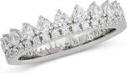 SAVVY CIE JEWELS Cubic Zirconia Crown Ring