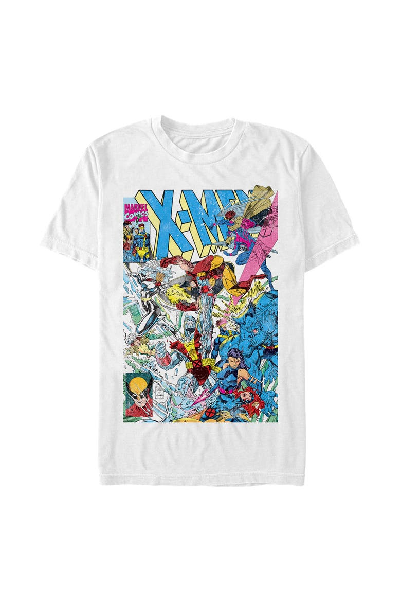 Men's Marvel X-Men Comic Cover Graphic T-Shirt, Main, color, White