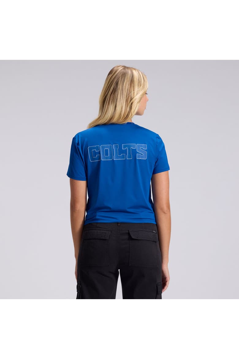 Women's Nike  Blue Indianapolis Colts 2026 Rivalries Collection Classic Twist Cropped T-Shirt, Alternate, color, Blue