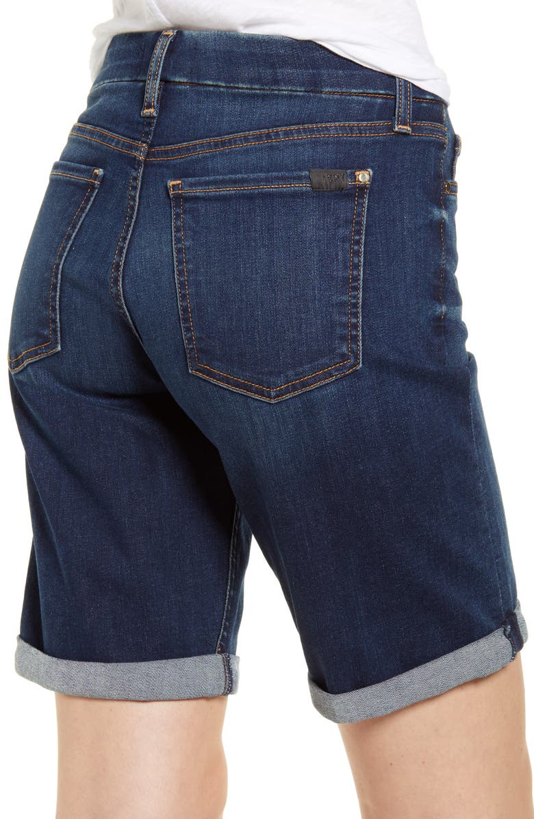 JEN7 by 7 For All Mankind JEN7 High Waist Denim Bermuda Shorts, Alternate, color,