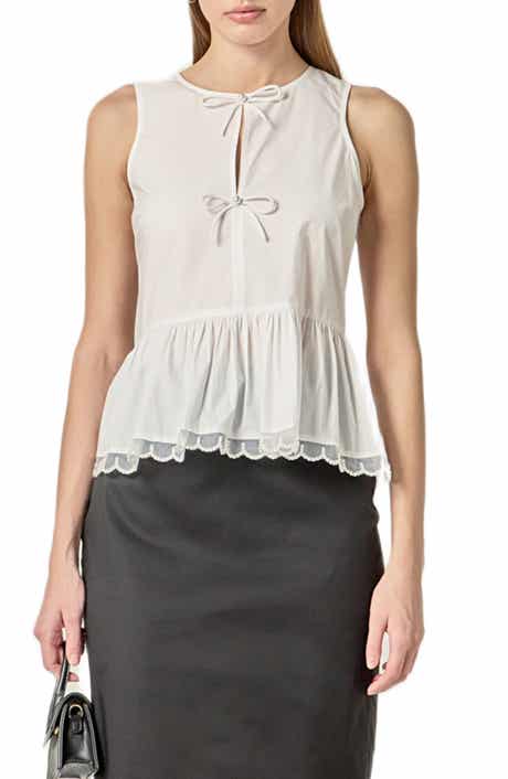 Sleeveless Peplum Top