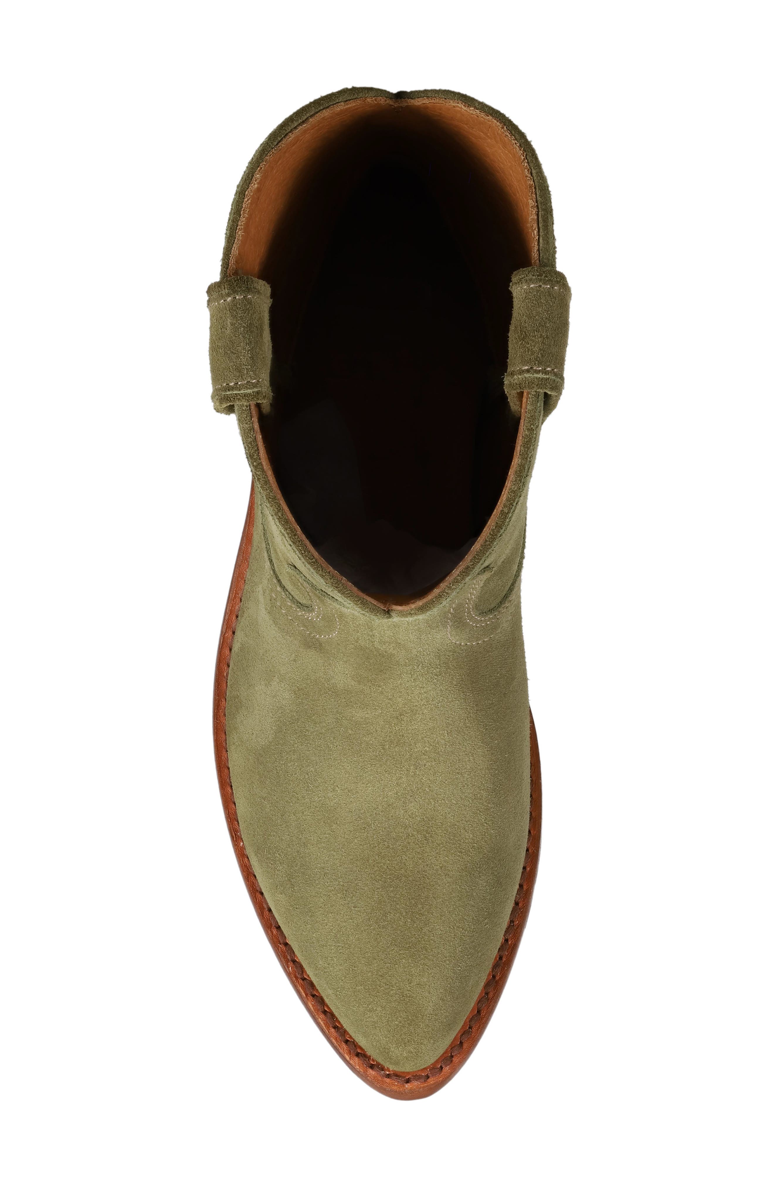 Frye Billy Short Western Boot, Alternate, color, Jade