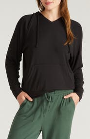 Universal Standard Travel Knit V-Neck Hoodie
