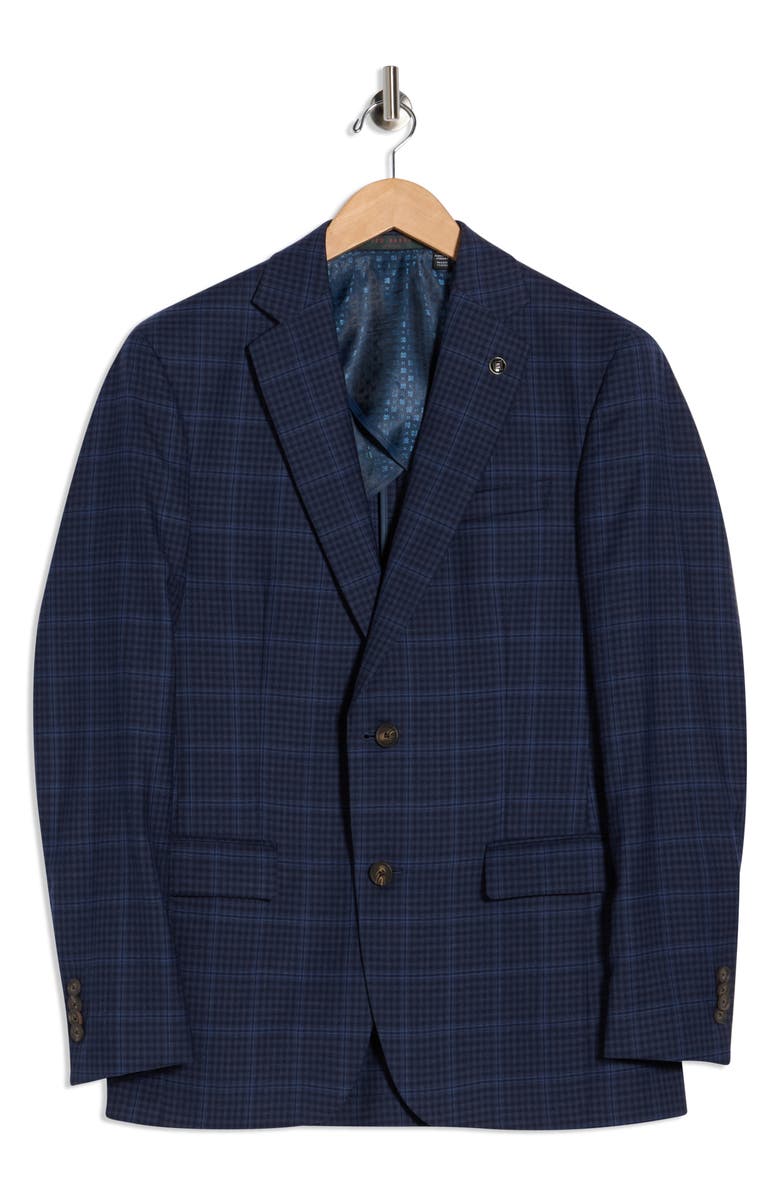 No Ordinary Joe by Ted Baker Jake X Check Wool Sport Coat, Alternate, color,