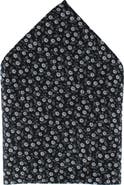 Ascentix Metallic Flowers and Leaves Pocket Square
