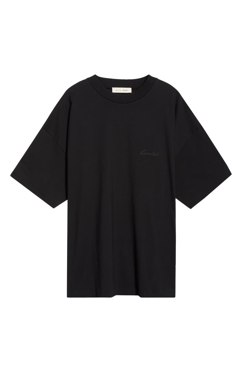 Fear of God Essentials Classic Cotton Logo T-Shirt, Main, color, Vintage Black