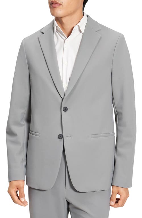 Theory Chambers Blazer In Stretch Wool In Soft Grey