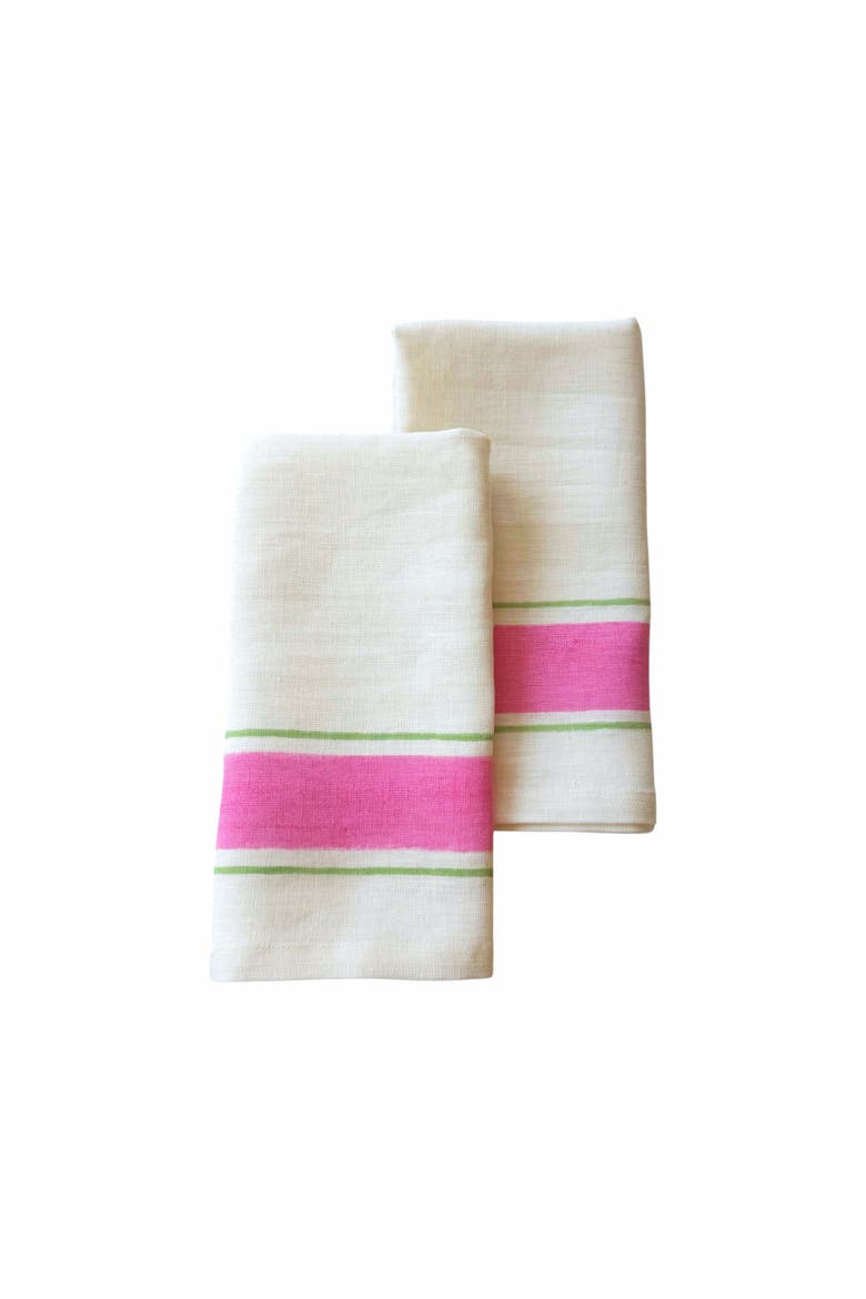 Taal Linen Napkins Set of 2, Main, color, Pink