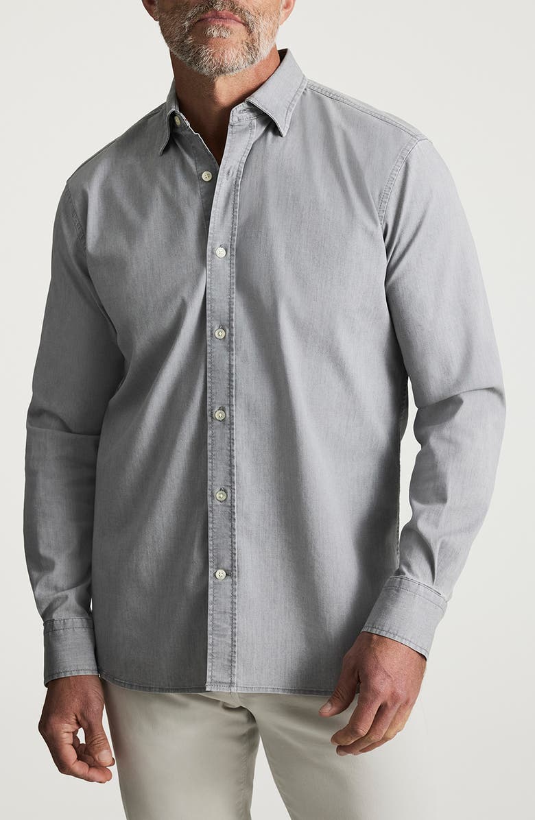 34 Heritage Denim Button-Up Shirt, Main, color, Grey Indigo