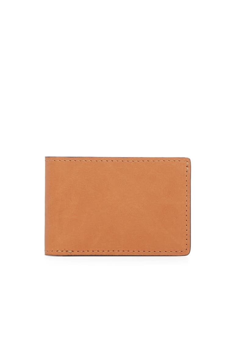 George Slim Leather Billfold, Main, color, Tan