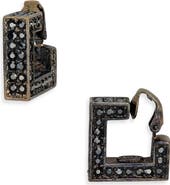 Kenneth Jay Lane Pavé Square Clip-On Earrings