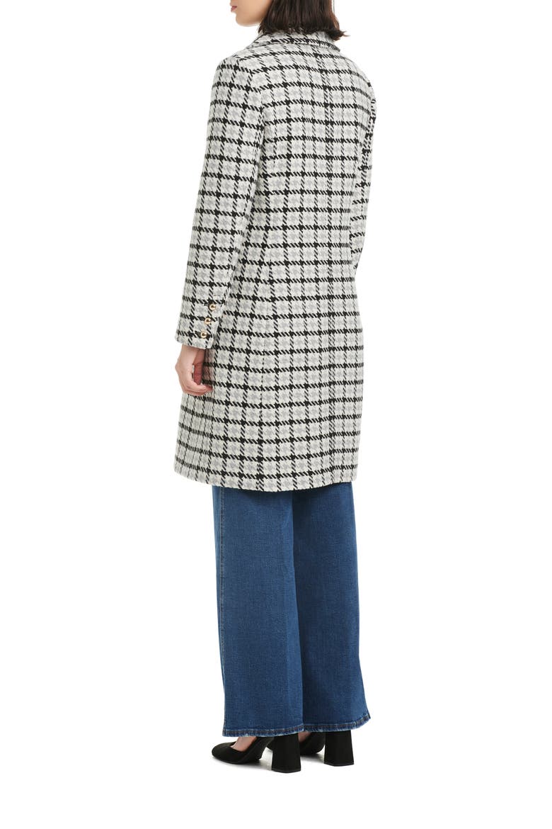 single breasted notch lapel coat, Alternate, color, MINI HOUNDSTOOTH CHECK
