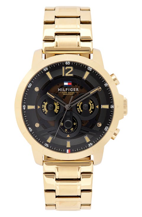 Luca Chronograph Bracelet Watch, 50mm