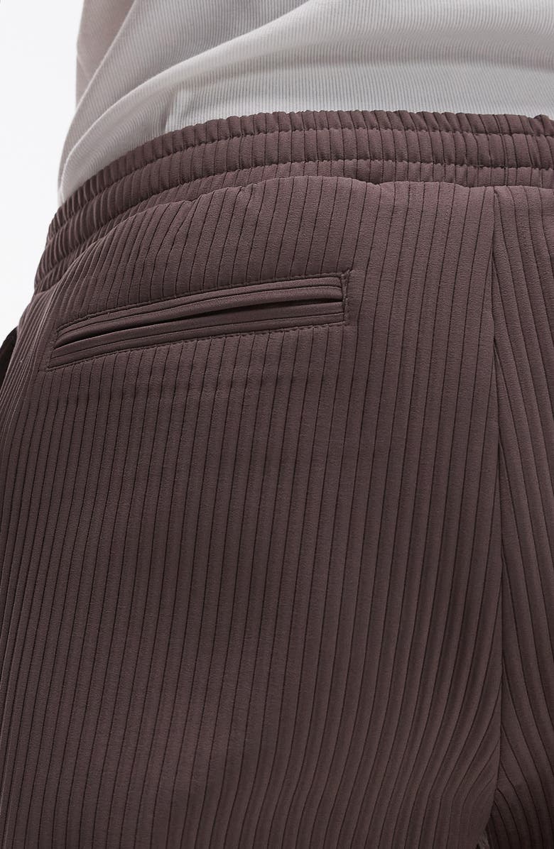 Topman Pinstripe Wide Leg Pants, Alternate, color, 