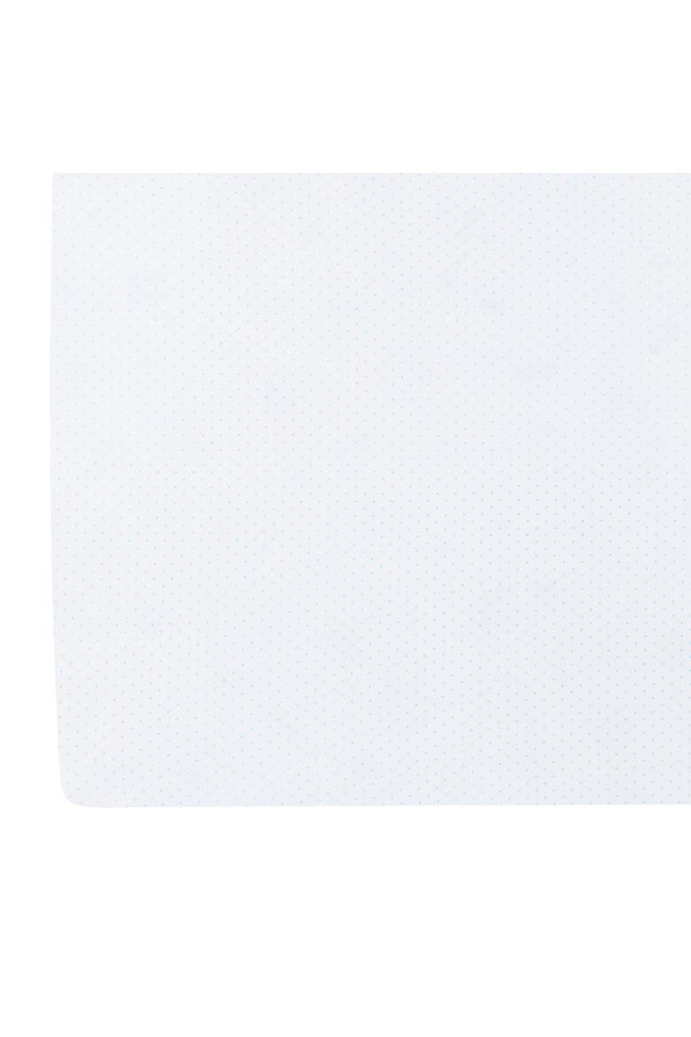 Pima Crib Sheet, Alternate, color, Blue Micro Dot