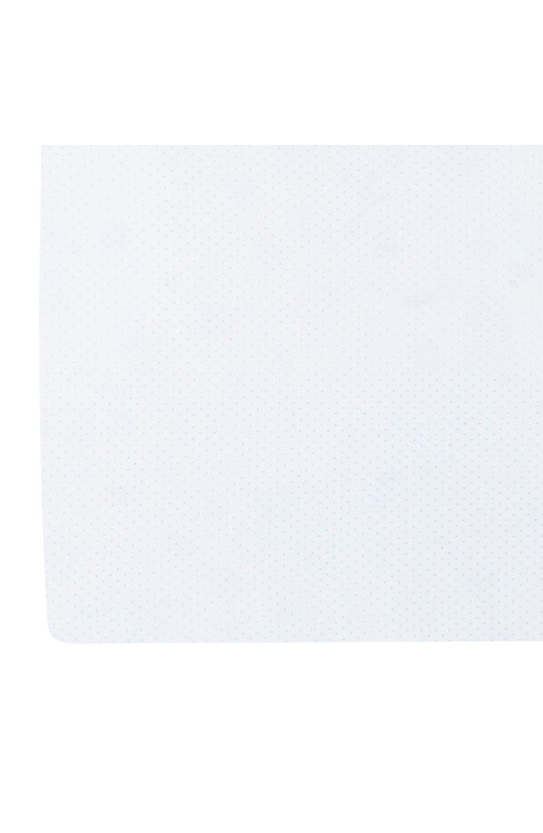 Little English Pima Crib Sheet, Alternate, color, Blue Micro Dot