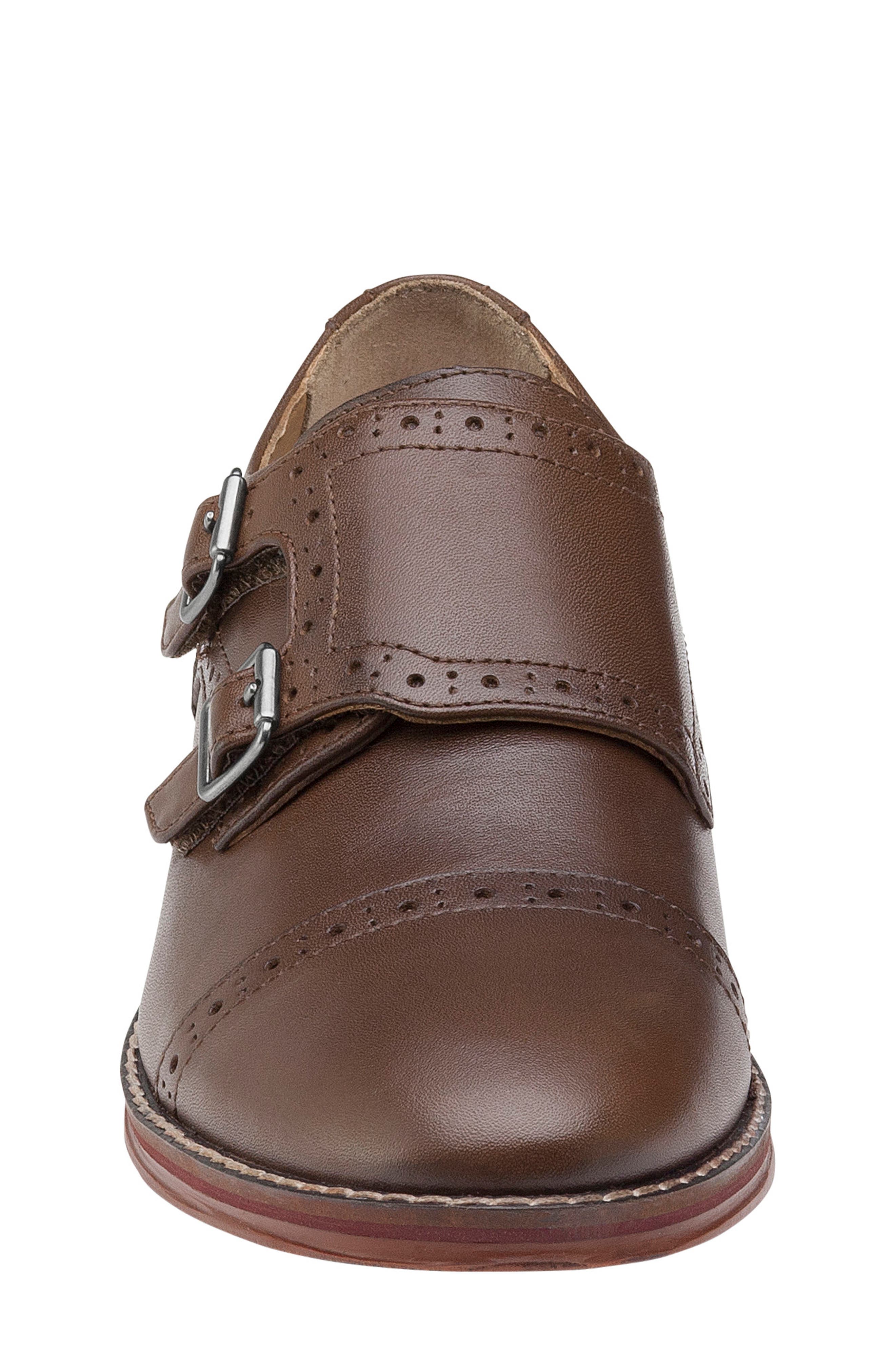 Kids' Conard Double Monk Strap Shoe, Alternate, color, MAHOGANY
