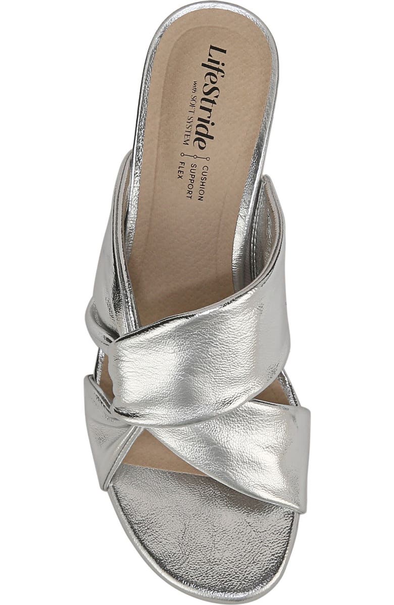 LifeStride Nori Sandal - Wide Width Available, Alternate, color, Silver