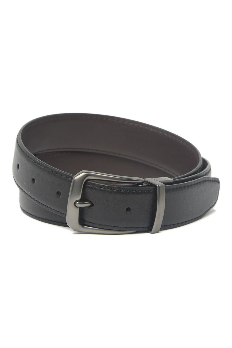 Reversible Stitched Belt, Main, color, BLACK / BROWN