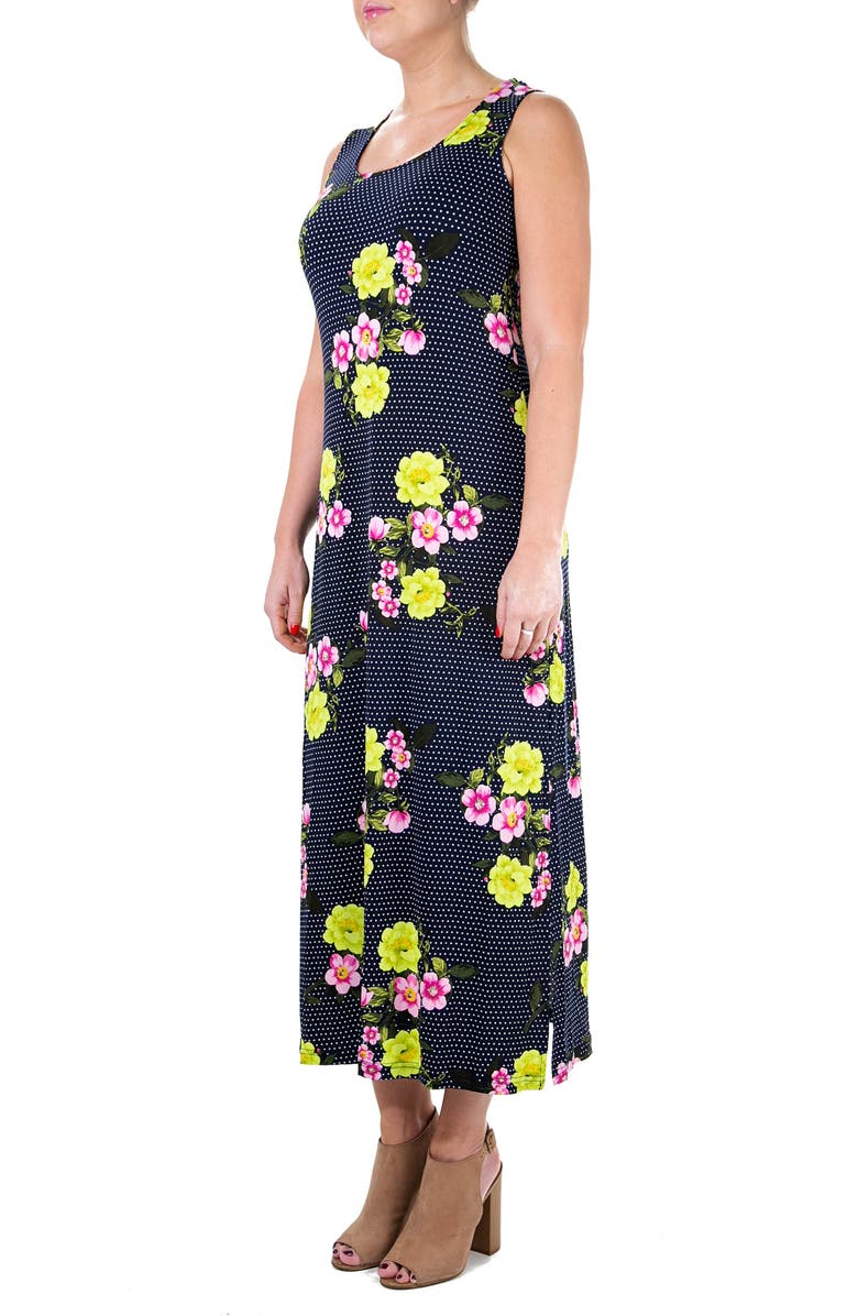 Nina Leonard Patterned Maxi Dress, Alternate, color,