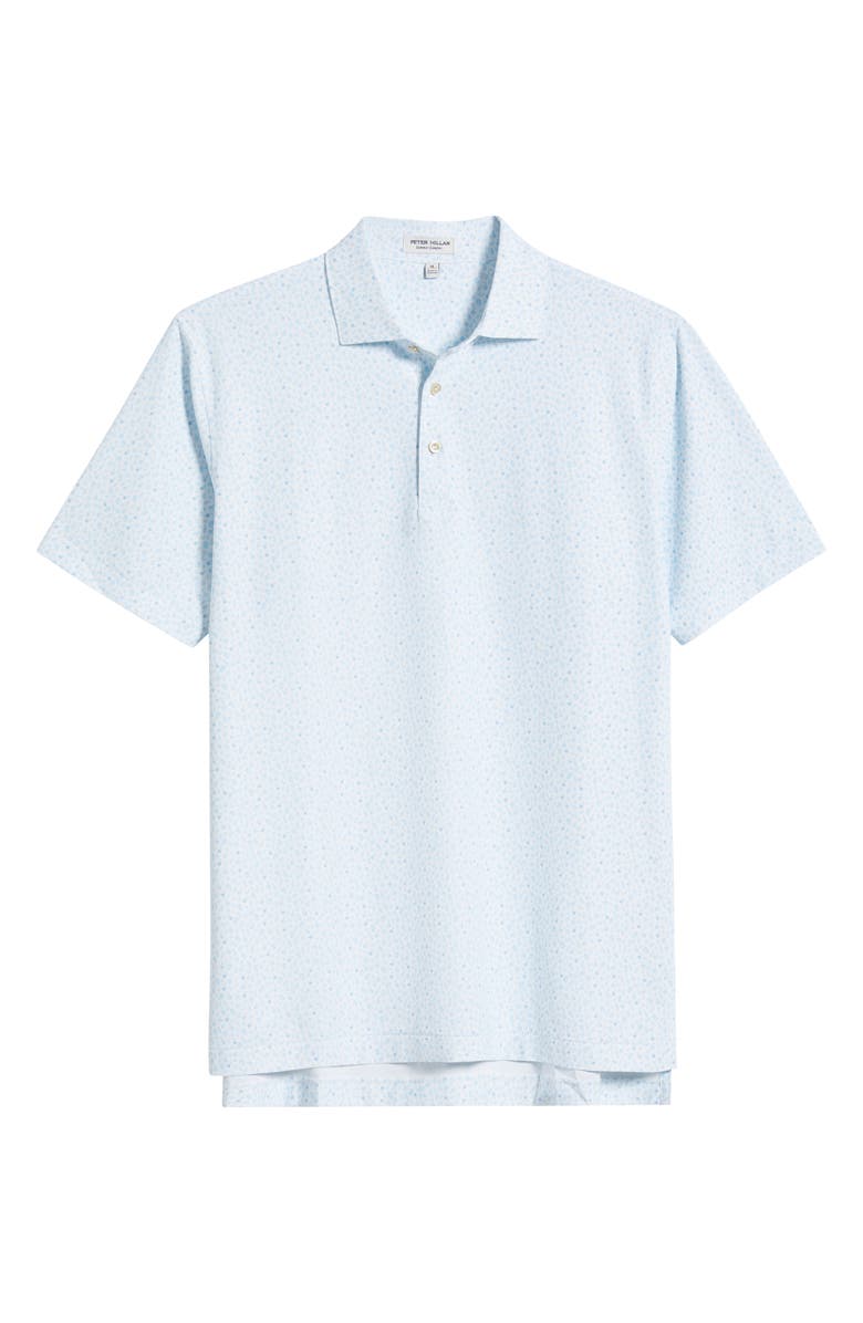 Peter Millar Whiskey Print Performance Mesh Polo, Alternate, color, White