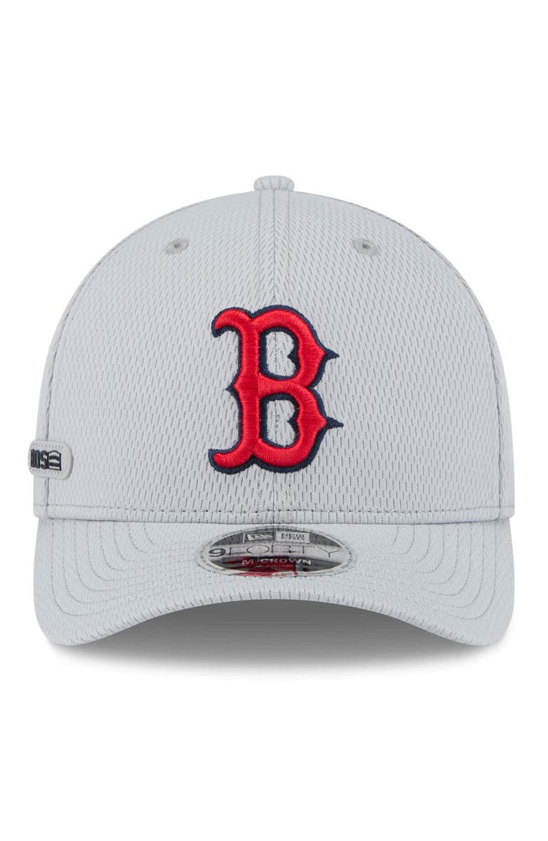 New Era Men's New Era Gray Boston Red Sox 2025 MLB Clubhouse 9FORTY M-Crown Adjustable Hat, Alternate, color, 