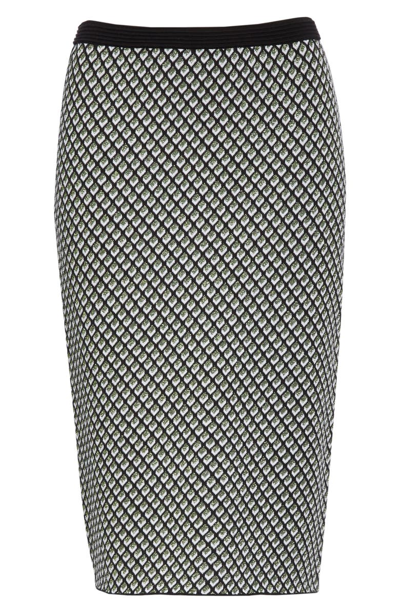 DVF Mapel Geo Print Wool Blend Pencil Skirt, Alternate, color,