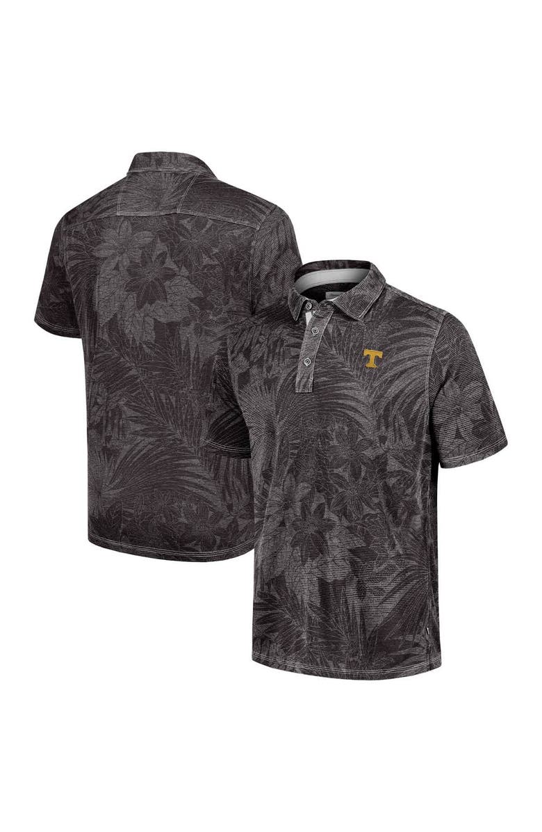 Tommy Bahama Men's Tommy Bahama Black Tennessee Volunteers Sport Santiago Paradise Polo, Main, color, Black