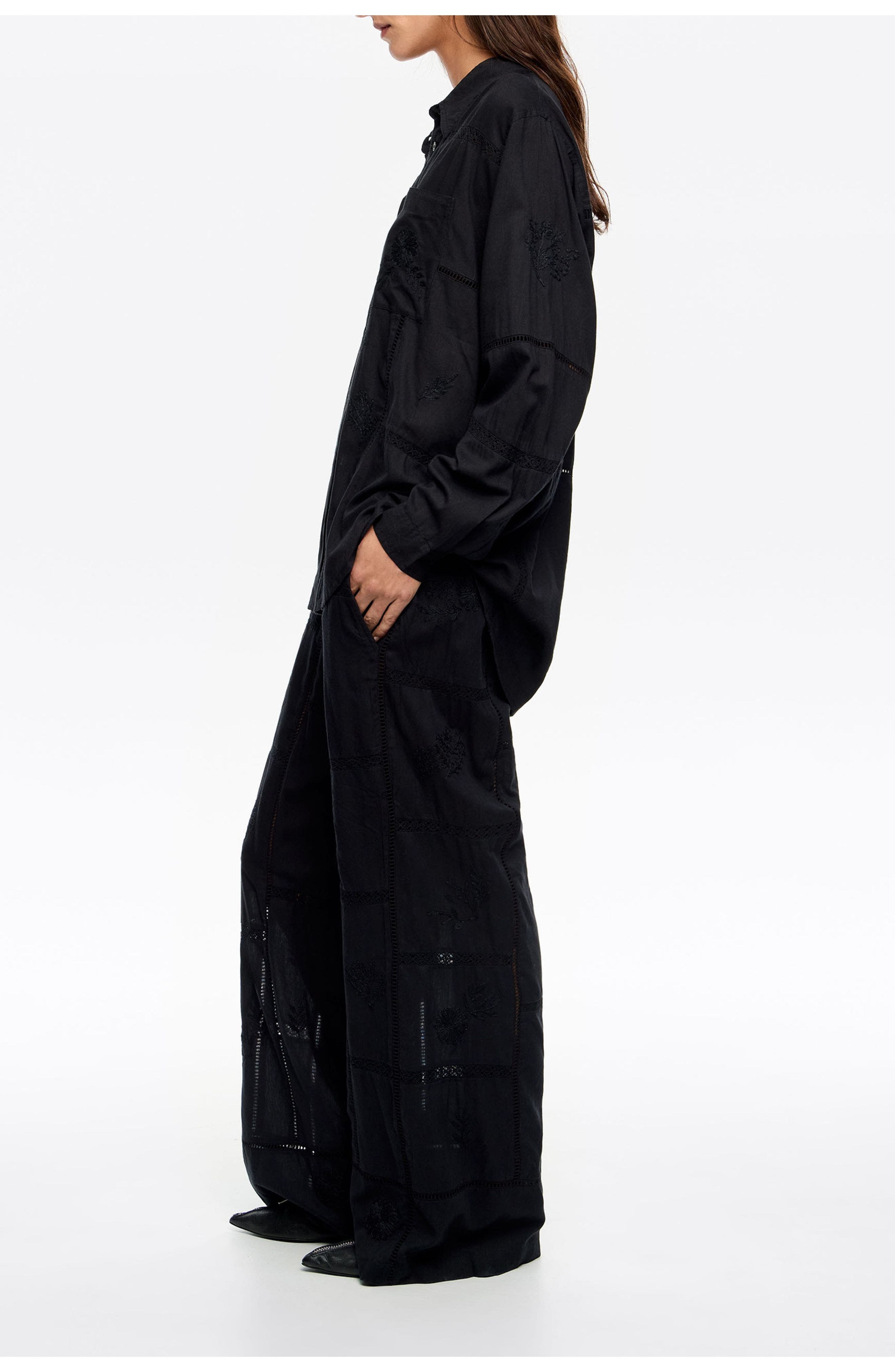 Embroidered Jogger Trousers - image 2