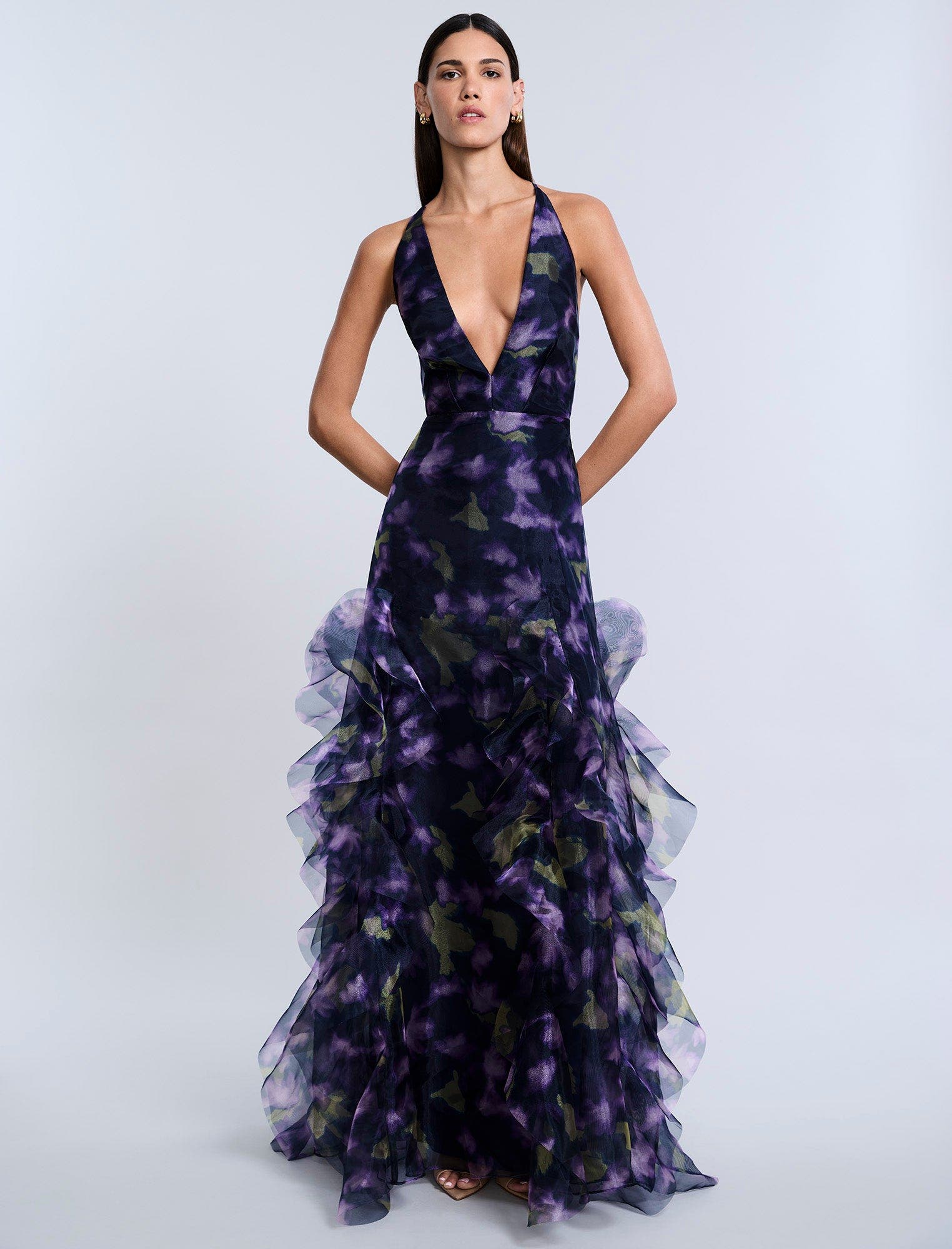Printed Organza Gown - image 2