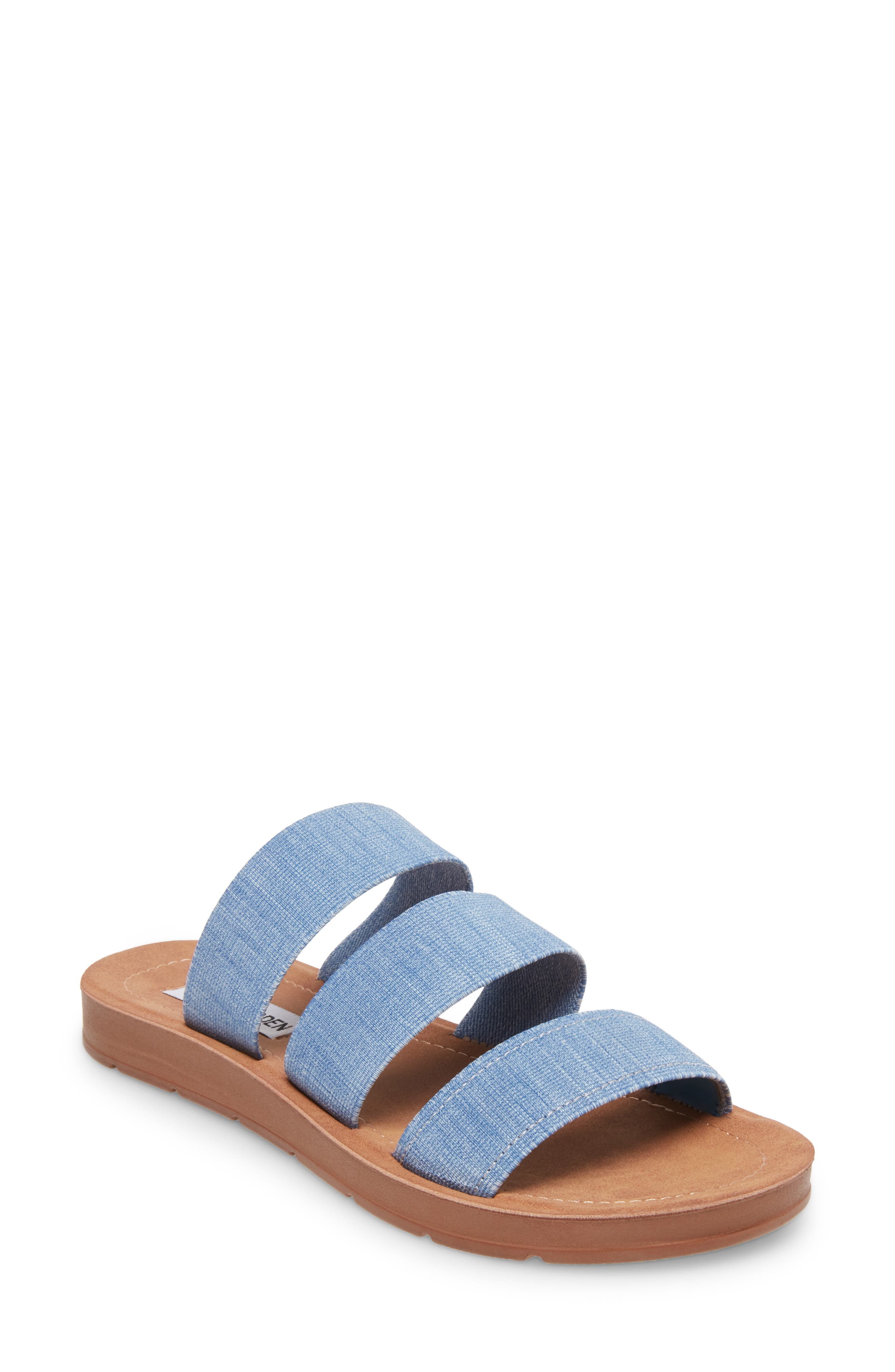 Pascale Slide Sandal, Main, color, DENIM