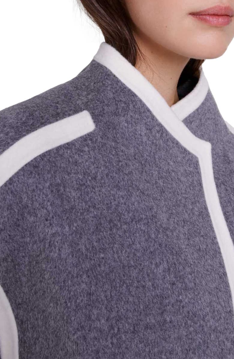 maje Short two-tone coat, Alternate, color, 