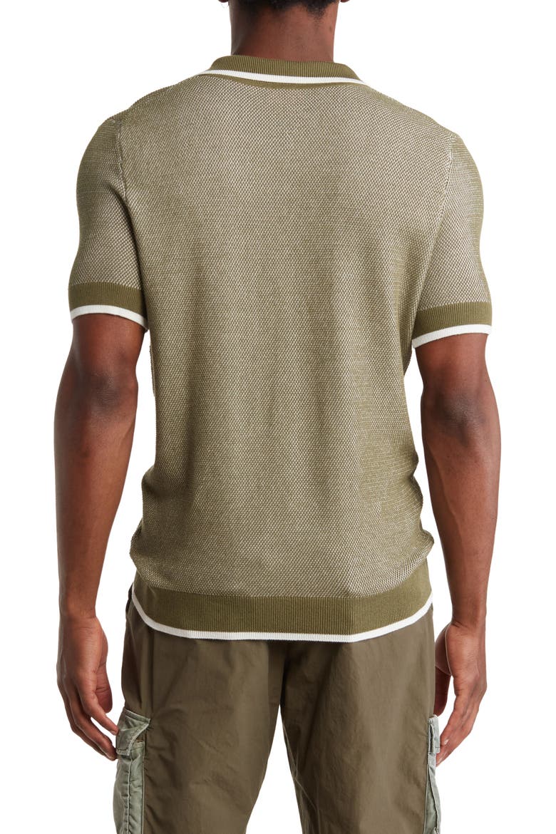 Sholono Zip Polo, Alternate, color, GREEN