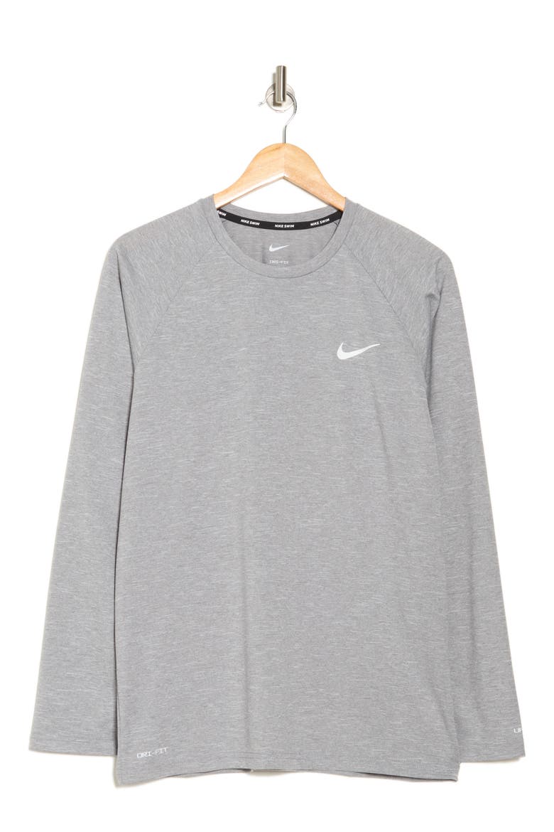 Hydroguard Dri-FIT Long Sleeve Swim Shirt, Alternate, color, PARTICLE GREY