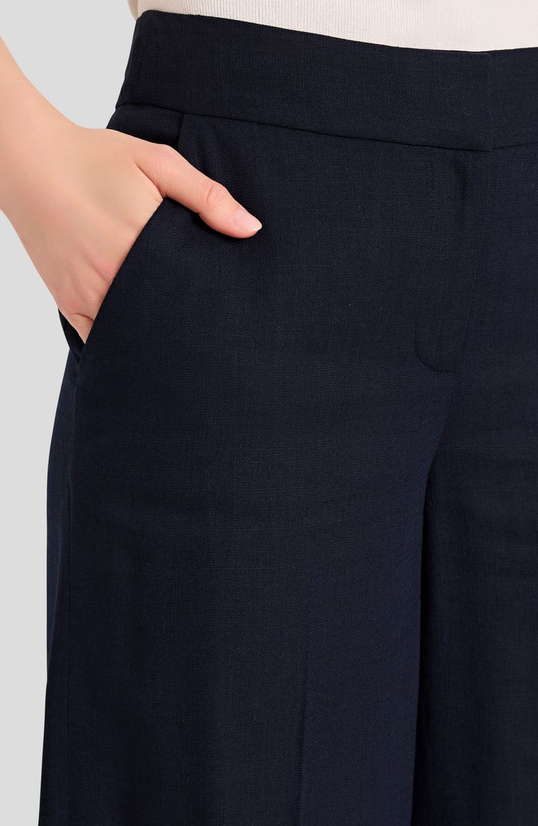 Tahari ASL Wide Leg Pants, Alternate, color, New Navy