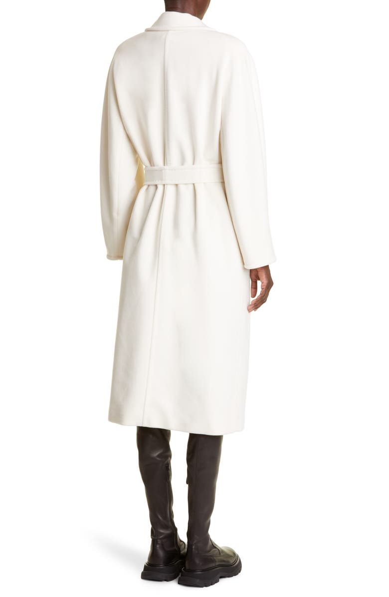 Max Mara Madame Wool & Cashmere Coat, Alternate, color, Optical White