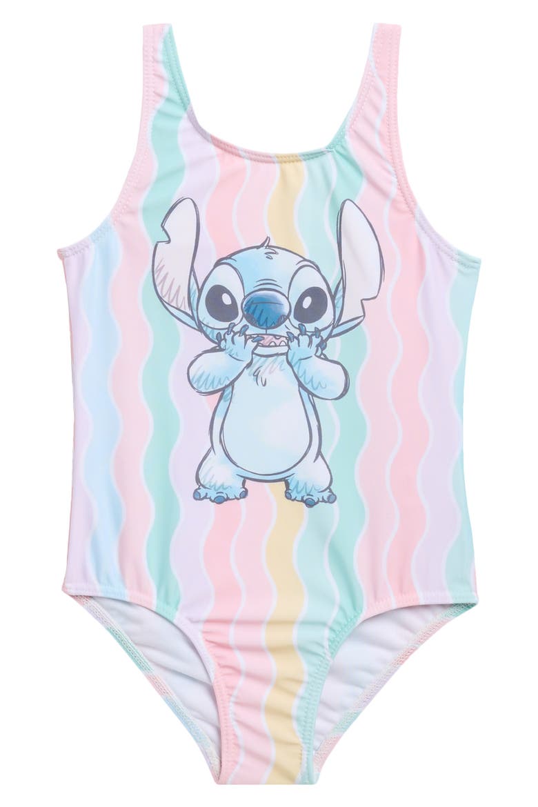 Kids' Disney® Lilo & Stitch One-Piece Swimsuit, Main, color, MULTI