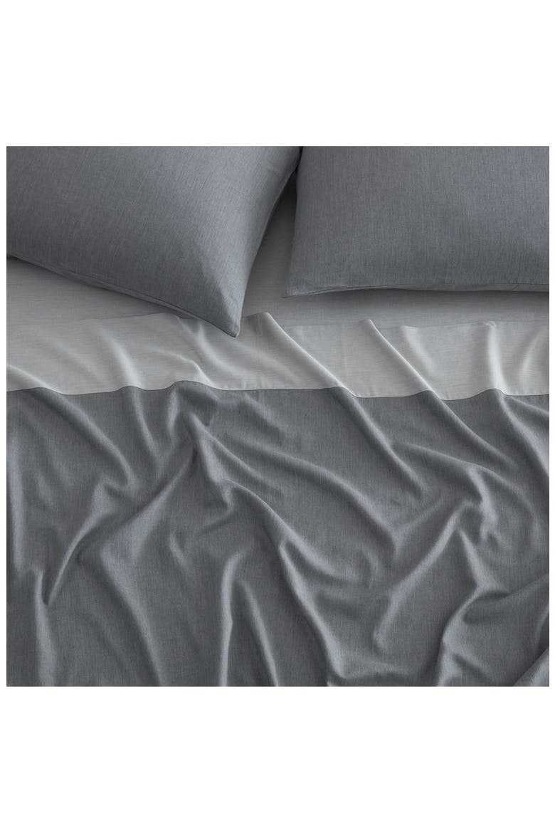 Contrast Weave 300 Thread Count Sheet Set, Alternate, color, LIGHT / MEDIUM BLUE