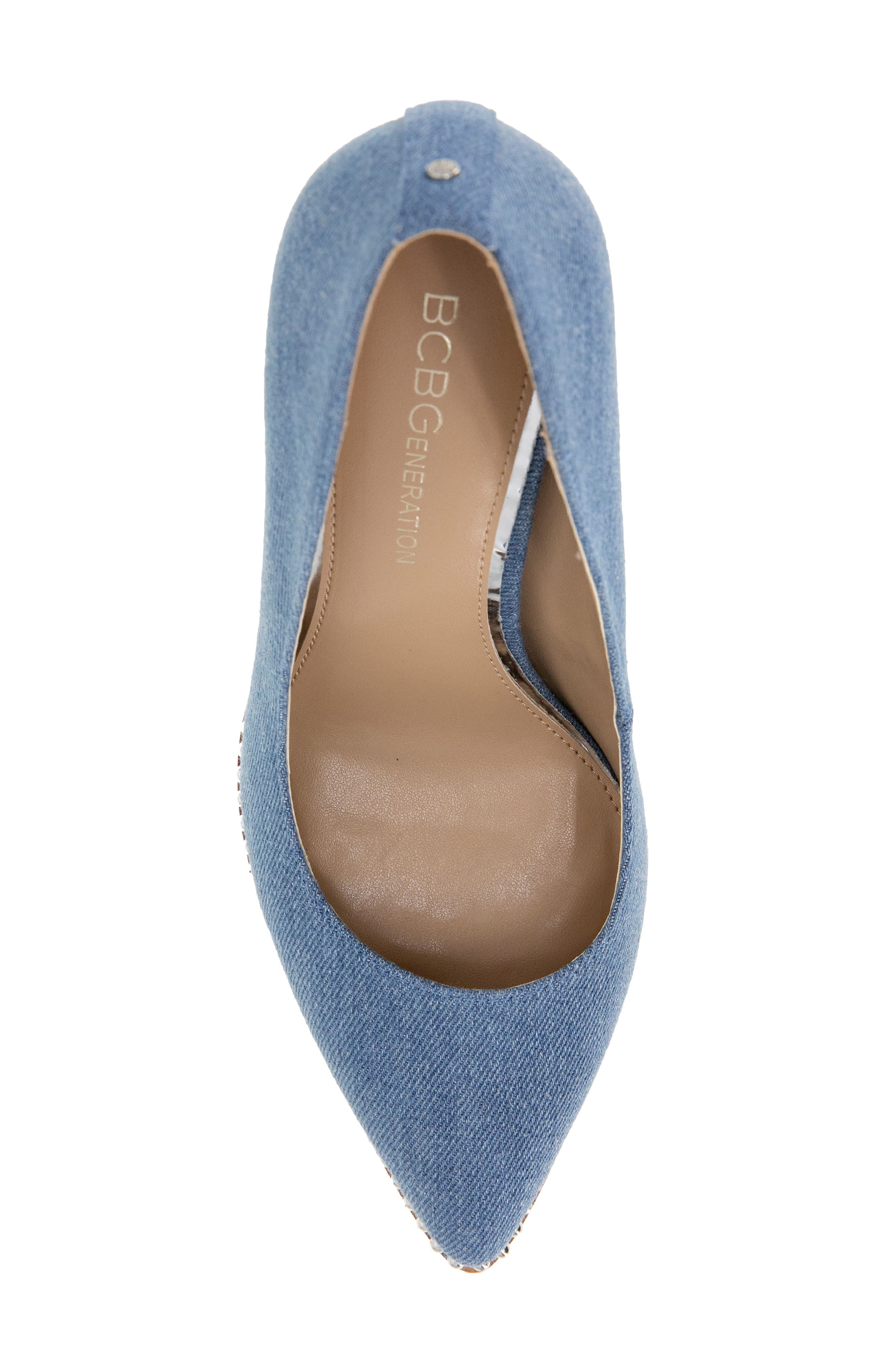 BCBGeneration Hawti Studded Pump, Alternate, color, Denim