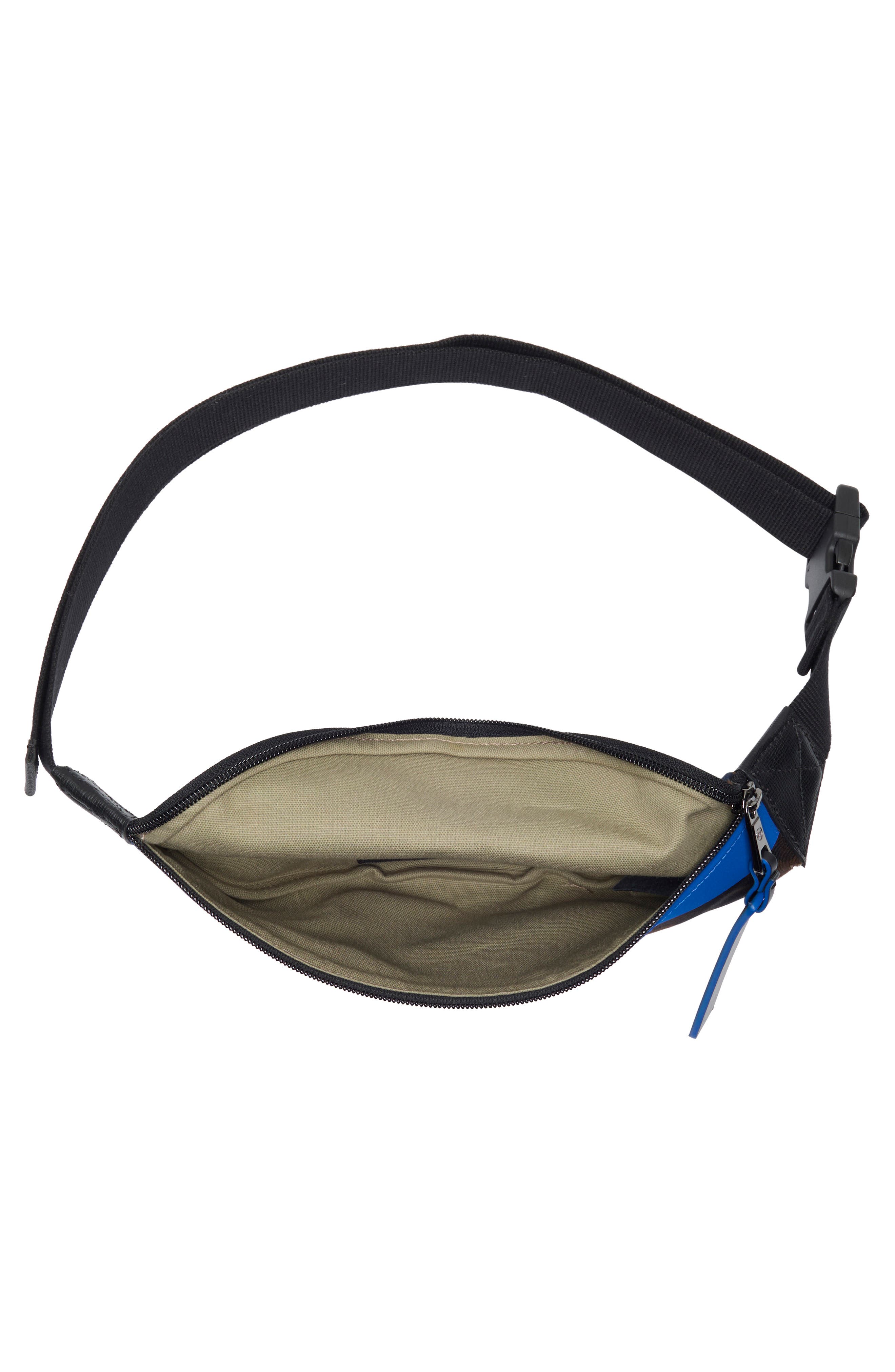 Longchamp Camo Belt Bag, Alternate, color, Navy