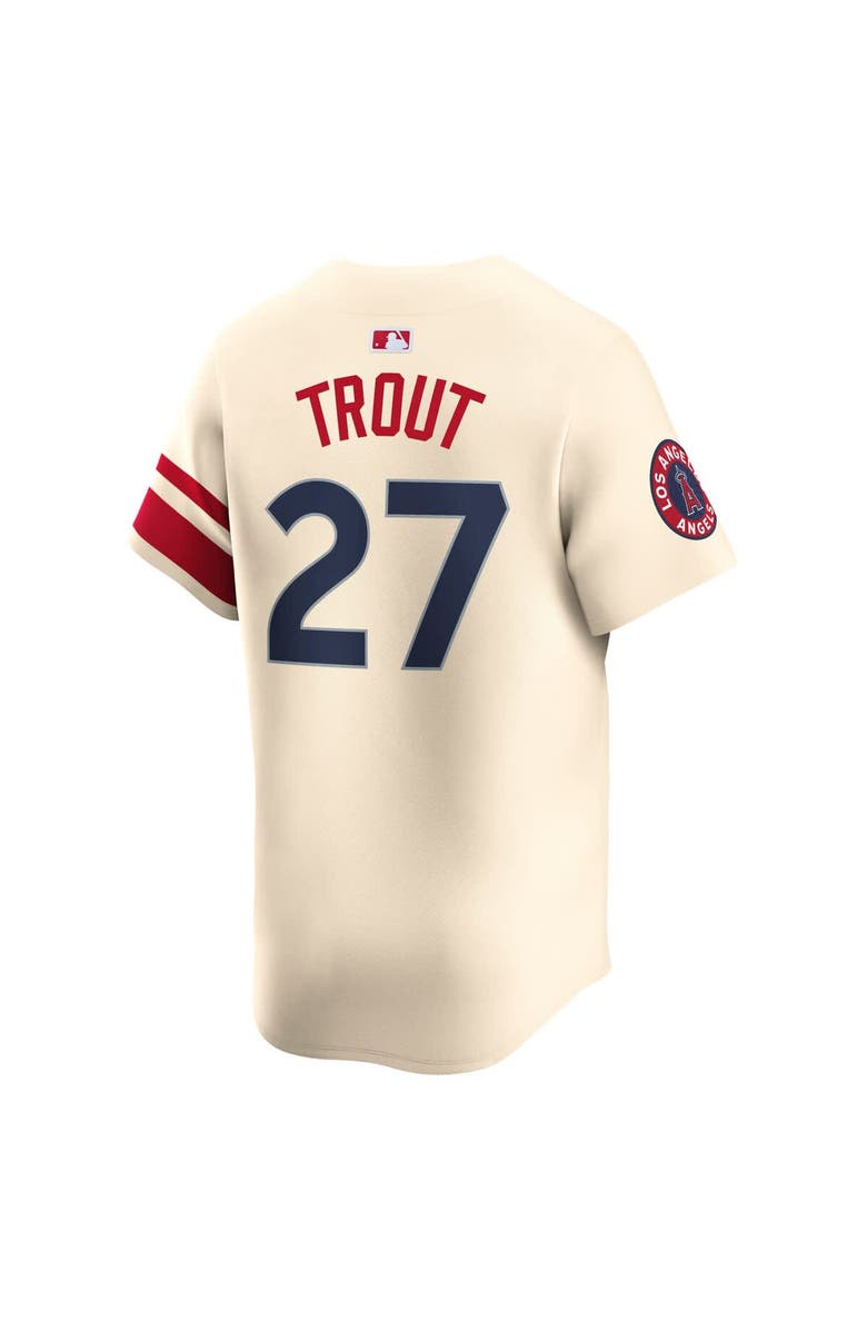 Nike Men's Nike Mike Trout Natural Los Angeles Angels City Connect Limited Jersey, Alternate, color, 