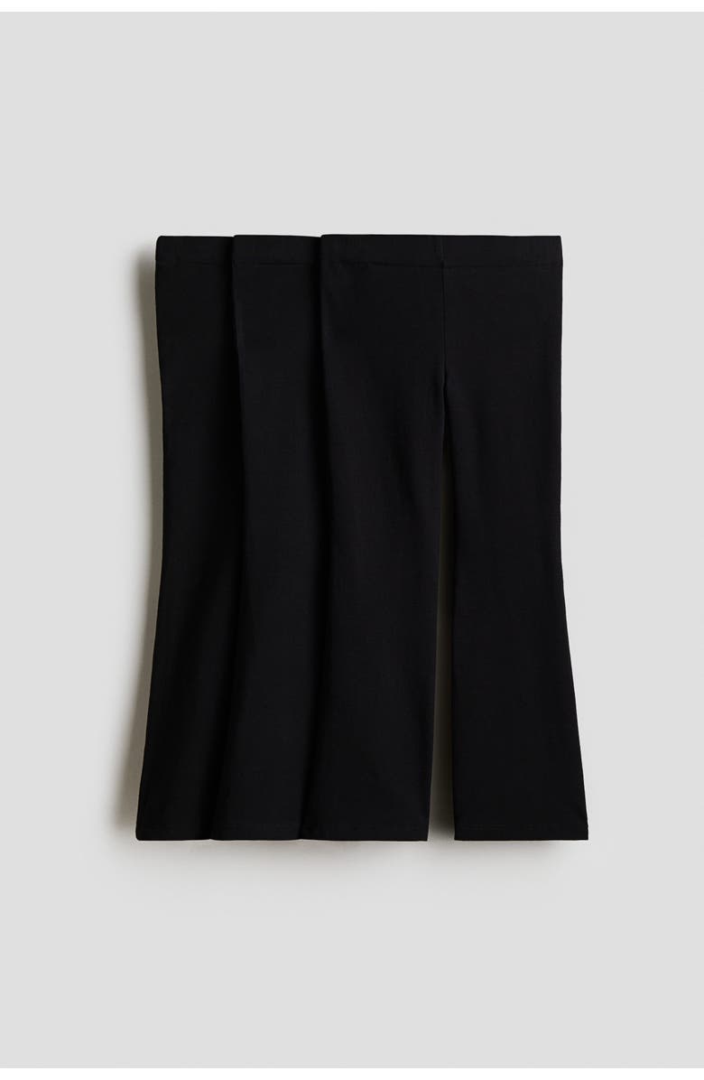 H&M 3-pack Flared Leggings, Main, color, 