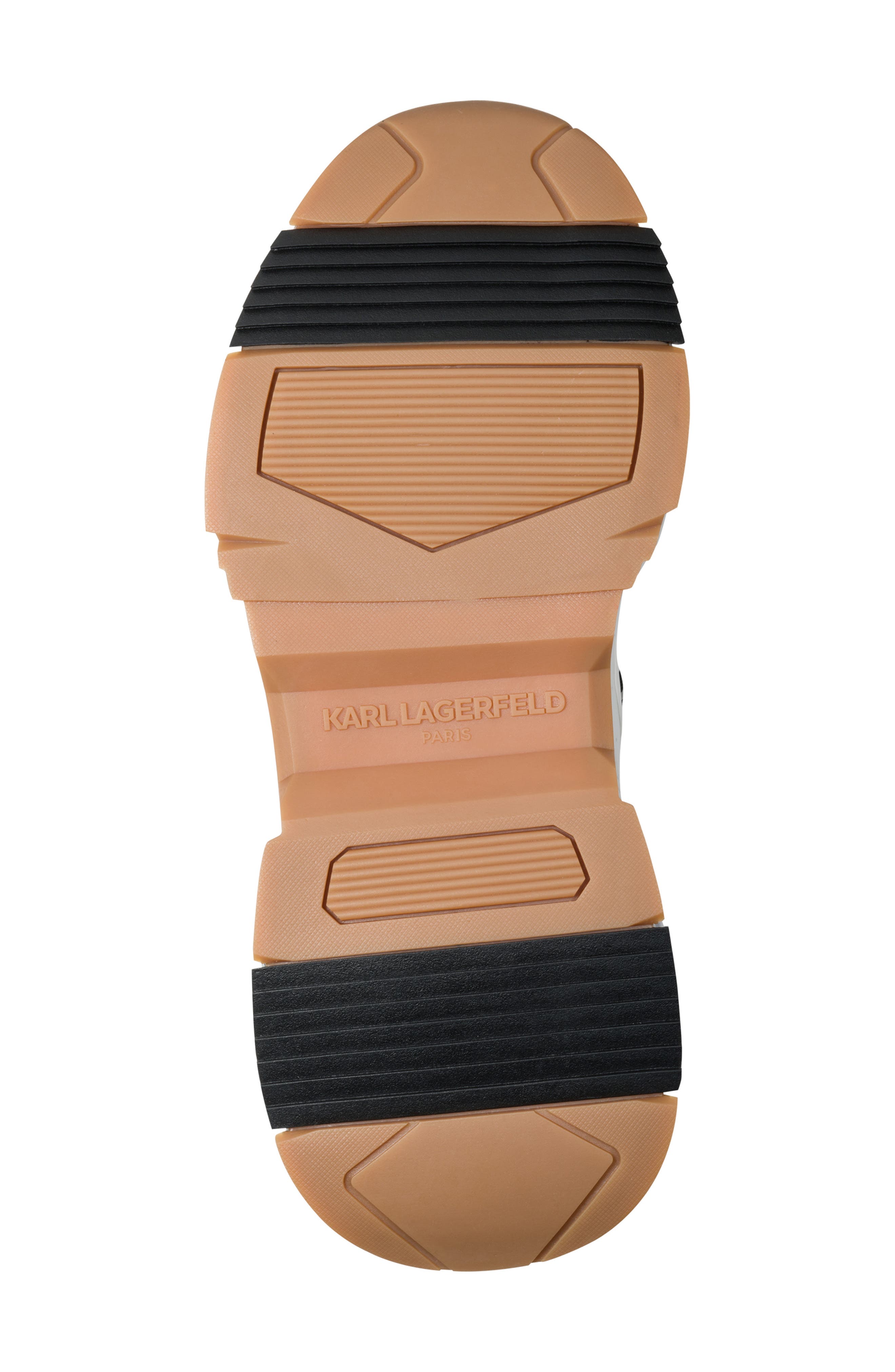 KARL LAGERFELD PARIS Danton Criss Cross Lace Sneaker, Alternate, color, White/ Grey